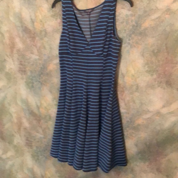 Peter Som Blue Stripe Dress - Picture 4 of 5
